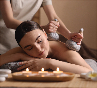 Dry Tea Leaf Massage